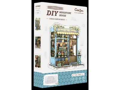 MINIATURE HOUSE - DIY- La Fleur Bleue d'Anna - 255pc + Eclairage LED 