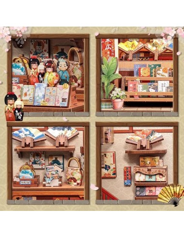 MINIATURE HOUSE - DIY- Tsukino Eogi-Dou - 224pc + Eclairage LED 