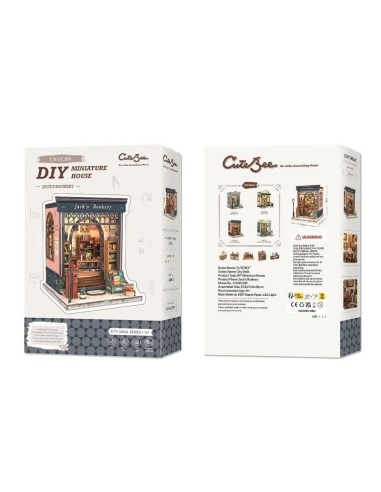 MINIATURE HOUSE - DIY- La Librairie de Jack - 330pc + Eclairage LED 