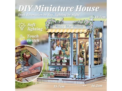 MINIATURE HOUSE - DIY- Sweet Marie - 242pc + Eclairage LED 
