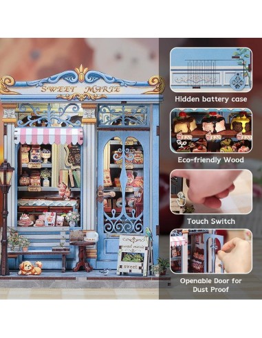 MINIATURE HOUSE - DIY- Sweet Marie - 242pc + Eclairage LED 