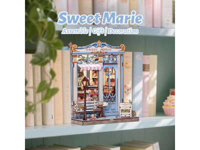MINIATURE HOUSE - DIY- Sweet Marie - 242pc + Eclairage LED 