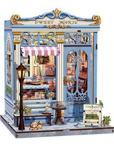 MINIATURE HOUSE - DIY- Sweet Marie - 242pc + Eclairage LED 