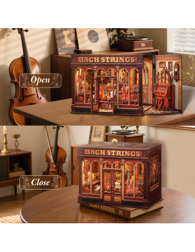 MINIATURE HOUSE - DIY- Bach Strings - 285pc+Eclairage LED 