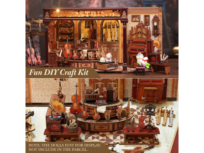 MINIATURE HOUSE - DIY- Bach Strings - 285pc+Eclairage LED 