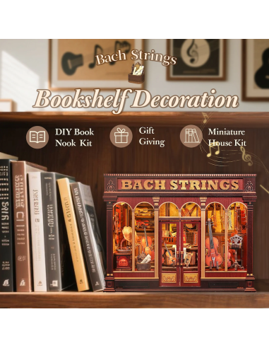 MINIATURE HOUSE - DIY- Bach Strings - 285pc+Eclairage LED 
