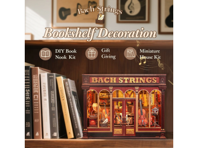 MINIATURE HOUSE - DIY- Bach Strings - 285pc+Eclairage LED 