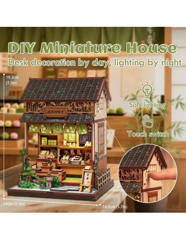 MINIATURE HOUSE - DIY- Kanmi-Dokoro Kurihara - 227pc + Eclairage LED 