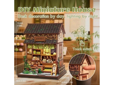 MINIATURE HOUSE - DIY- Kanmi-Dokoro Kurihara - 227pc + Eclairage LED 