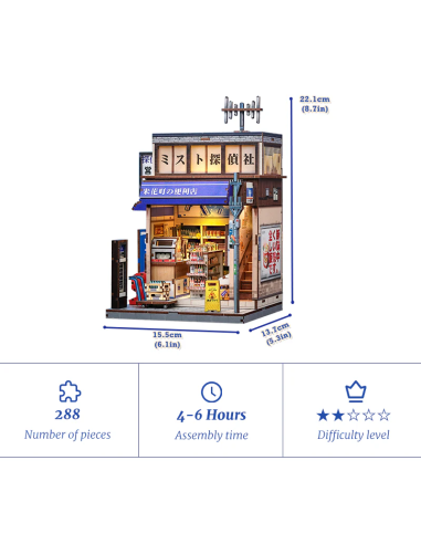 MINIATURE HOUSE - DIY- Beika-Cho - 288pc + Eclairage LED 
