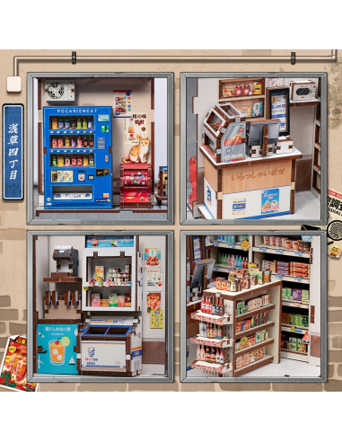 MINIATURE HOUSE - DIY- Beika-Cho - 288pc + Eclairage LED 