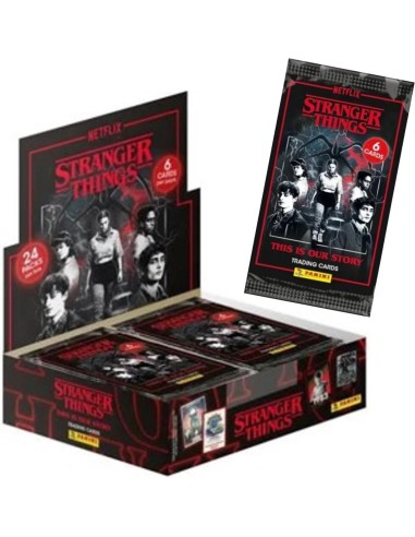 STRANGER THINGS - Panini Display 24 Pochette 6 Trading cards 