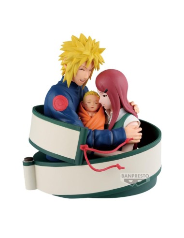 NARUTO 72 SERIES - Minato, Naruto & Kushina - Figurine 13cm 