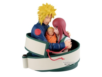 NARUTO 72 SERIES - Minato, Naruto & Kushina - Figurine 13cm 