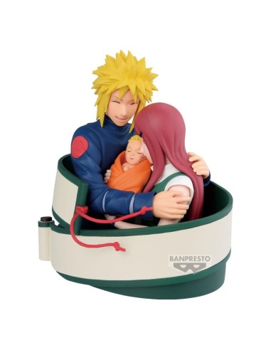 NARUTO 72 SERIES - Minato, Naruto & Kushina - Figurine 13cm 