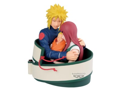 NARUTO 72 SERIES - Minato, Naruto & Kushina - Figurine 13cm 