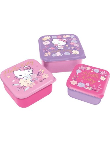 HELLO KITTY - Boîtes à Snack - 3 pcs 