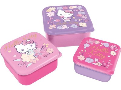 HELLO KITTY - Boîtes à Snack - 3 pcs 