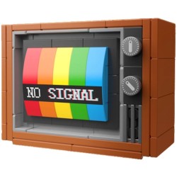 POP SERIES - Kit de Construction - Télévision Couleur 1970 - 132pc 