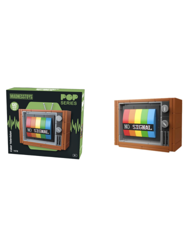 POP SERIES - Kit de Construction - Télévision Couleur 1970 - 132pc 