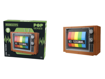 POP SERIES - Kit de Construction - Télévision Couleur 1970 - 132pc 