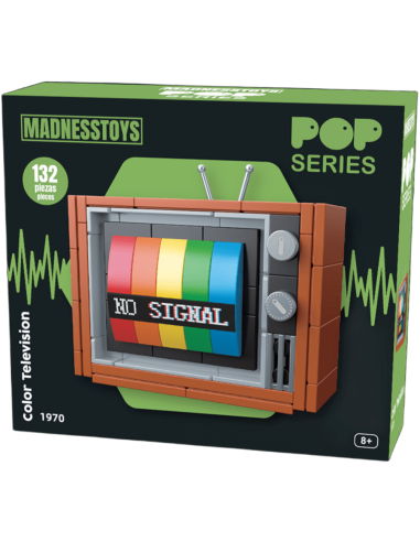 POP SERIES - Kit de Construction - Télévision Couleur 1970 - 132pc 