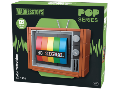 POP SERIES - Kit de Construction - Télévision Couleur 1970 - 132pc 