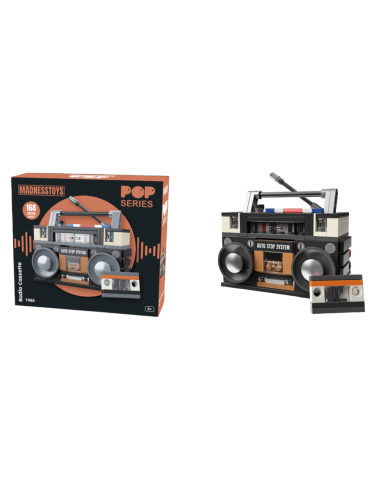 POP SERIES - Kit de Construction - Radio Cassette Boombox 1988 - 168pc 