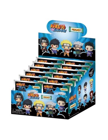 NARUTO - Series 1 - 3D Foam Magnets in blind bags (Display 12 Pcs) 