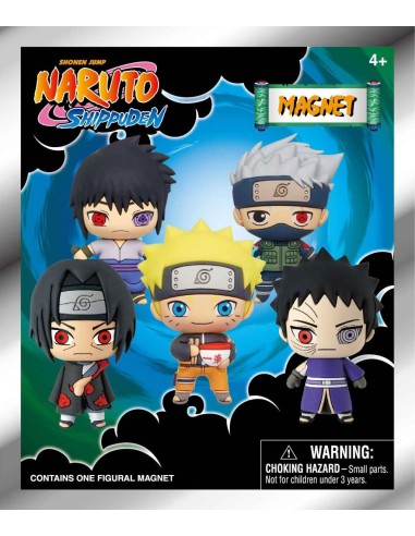 NARUTO - Series 1 - 3D Foam Magnets in blind bags (Display 12 Pcs) 