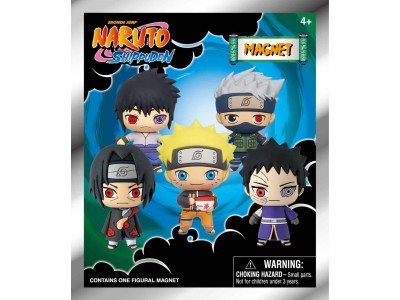 NARUTO - Series 1 - 3D Foam Magnets in blind bags (Display 12 Pcs) 