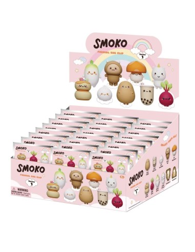 SMOKO - Series 1 - 3D Foam Bag Clip (Display 24 Pcs) 