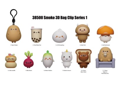 SMOKO - Series 1 - 3D Foam Bag Clip (Display 24 Pcs) 