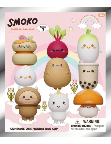 SMOKO - Series 1 - 3D Foam Bag Clip (Display 24 Pcs) 