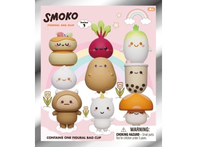 SMOKO - Series 1 - 3D Foam Bag Clip (Display 24 Pcs) 