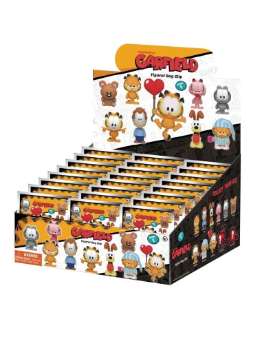GARFIELD - Series 1 - 3D Foam Bag Clip (Display 24 Pcs) 