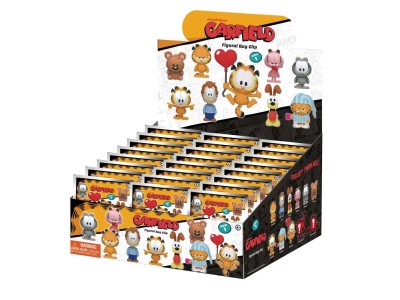 GARFIELD - Series 1 - 3D Foam Bag Clip (Display 24 Pcs) 