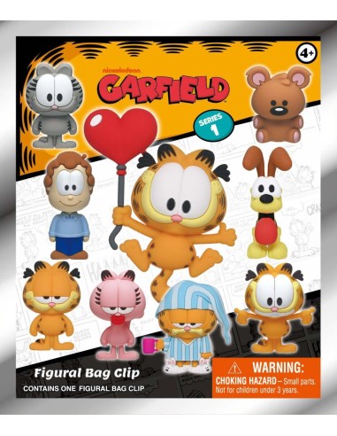 GARFIELD - Series 1 - 3D Foam Bag Clip (Display 24 Pcs) 