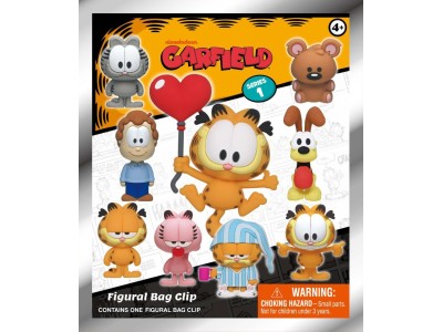 GARFIELD - Series 1 - 3D Foam Bag Clip (Display 24 Pcs) 