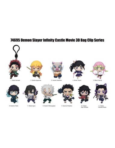 DEMON SLAYER MOVIE - Series 1 - 3D Foam Bag Clip (Display 24 Pcs) 