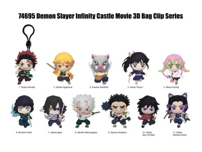 DEMON SLAYER MOVIE - Series 1 - 3D Foam Bag Clip (Display 24 Pcs) 