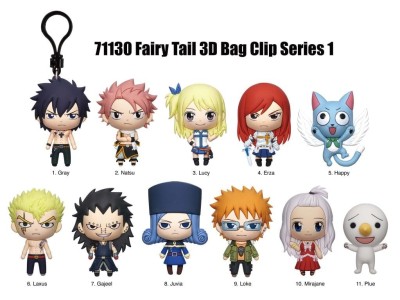 FAIRY TAIL - Series 1 - 3D Foam Bag Clip (Display 24 Pcs) 