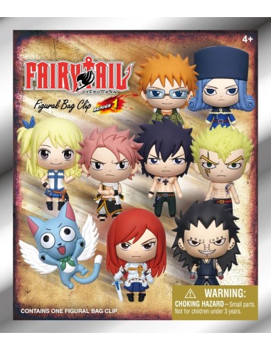 FAIRY TAIL - Series 1 - 3D Foam Bag Clip (Display 24 Pcs) 
