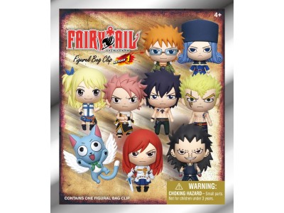 FAIRY TAIL - Series 1 - 3D Foam Bag Clip (Display 24 Pcs) 
