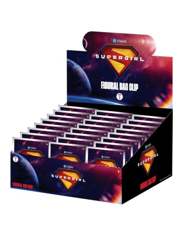 SUPER GIRL MOVIE - Series 1 - 3D Foam Bag Clip (Display 24 Pcs) 