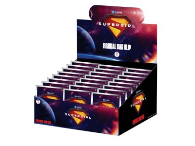 SUPER GIRL MOVIE - Series 1 - 3D Foam Bag Clip (Display 24 Pcs) 