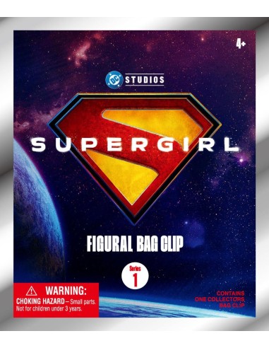 SUPER GIRL MOVIE - Series 1 - 3D Foam Bag Clip (Display 24 Pcs) 