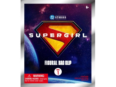 SUPER GIRL MOVIE - Series 1 - 3D Foam Bag Clip (Display 24 Pcs) 
