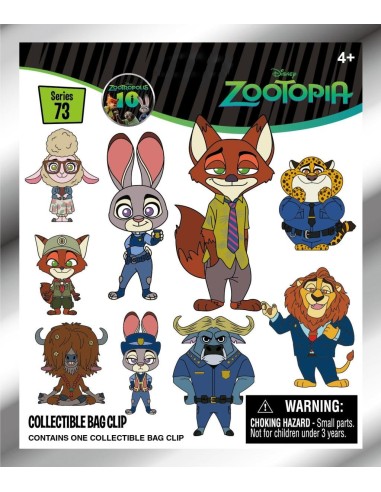 ZOOTOPIE - Series 73 - 3D Foam Bag Clip (Display 24 Pcs) 