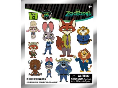 ZOOTOPIE - Series 73 - 3D Foam Bag Clip (Display 24 Pcs) 